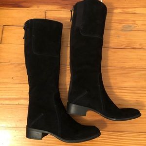 Black Suede Franco Sarto Long boots